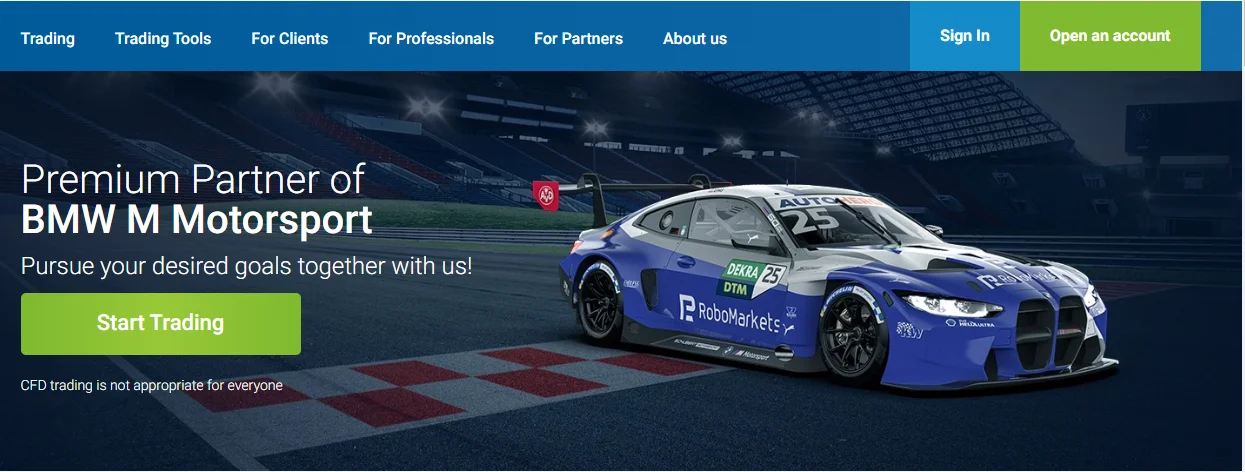 Premium Partner of BMW M Motorsport RoboMarkets