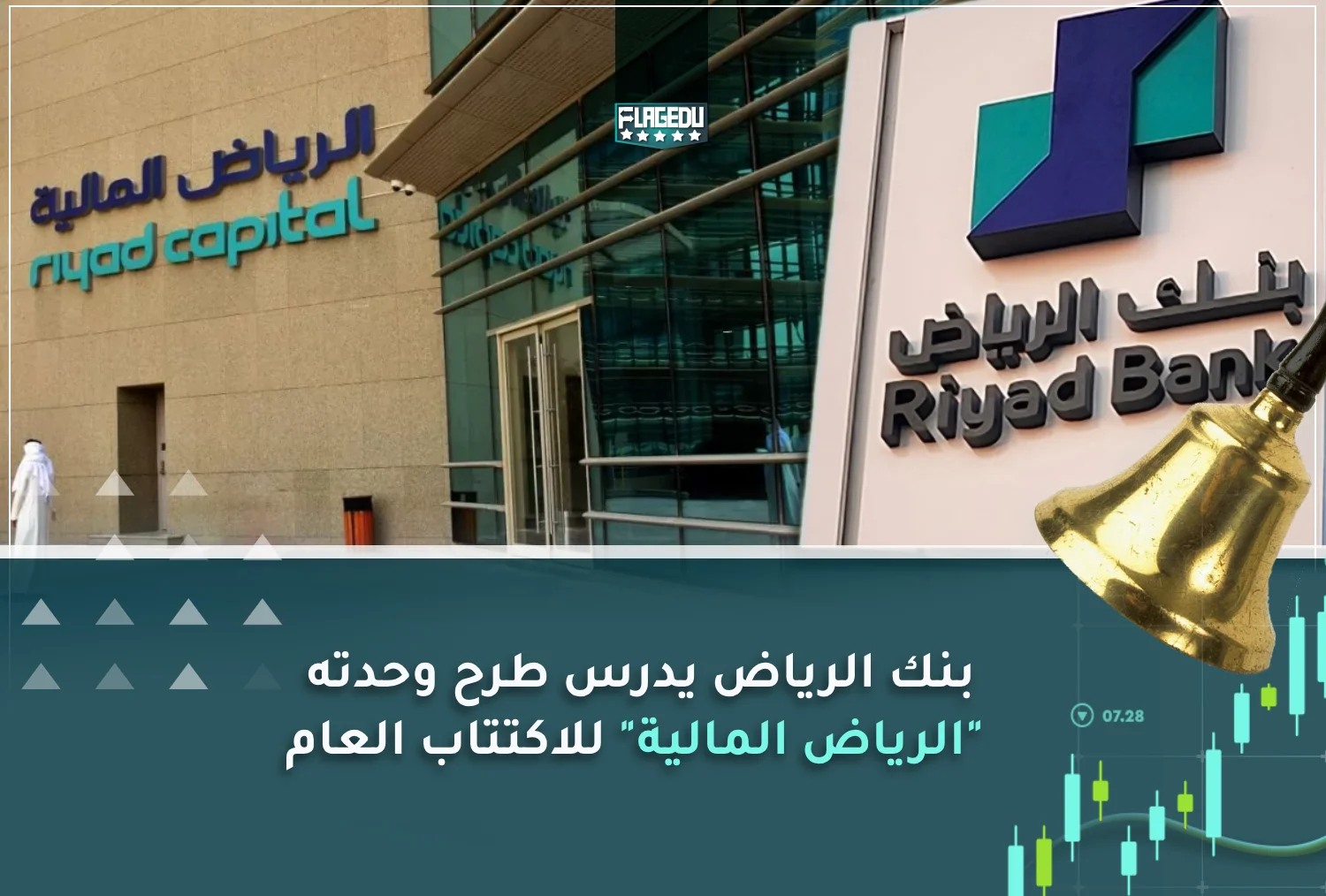 بنك الرياض يدرس طرح وحدته الرياض المالية للاكتتاب العام