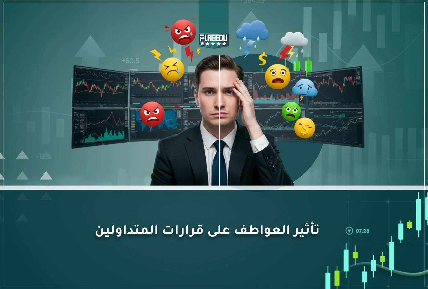 تأثير العواطف على قرارات المتداولين